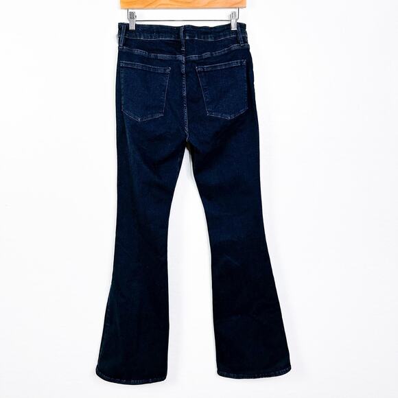Frame Women's Le One Flare Jeans Blue High Waist Stretch Urban Wear Keller 2 NWT - Picture 8 of 12